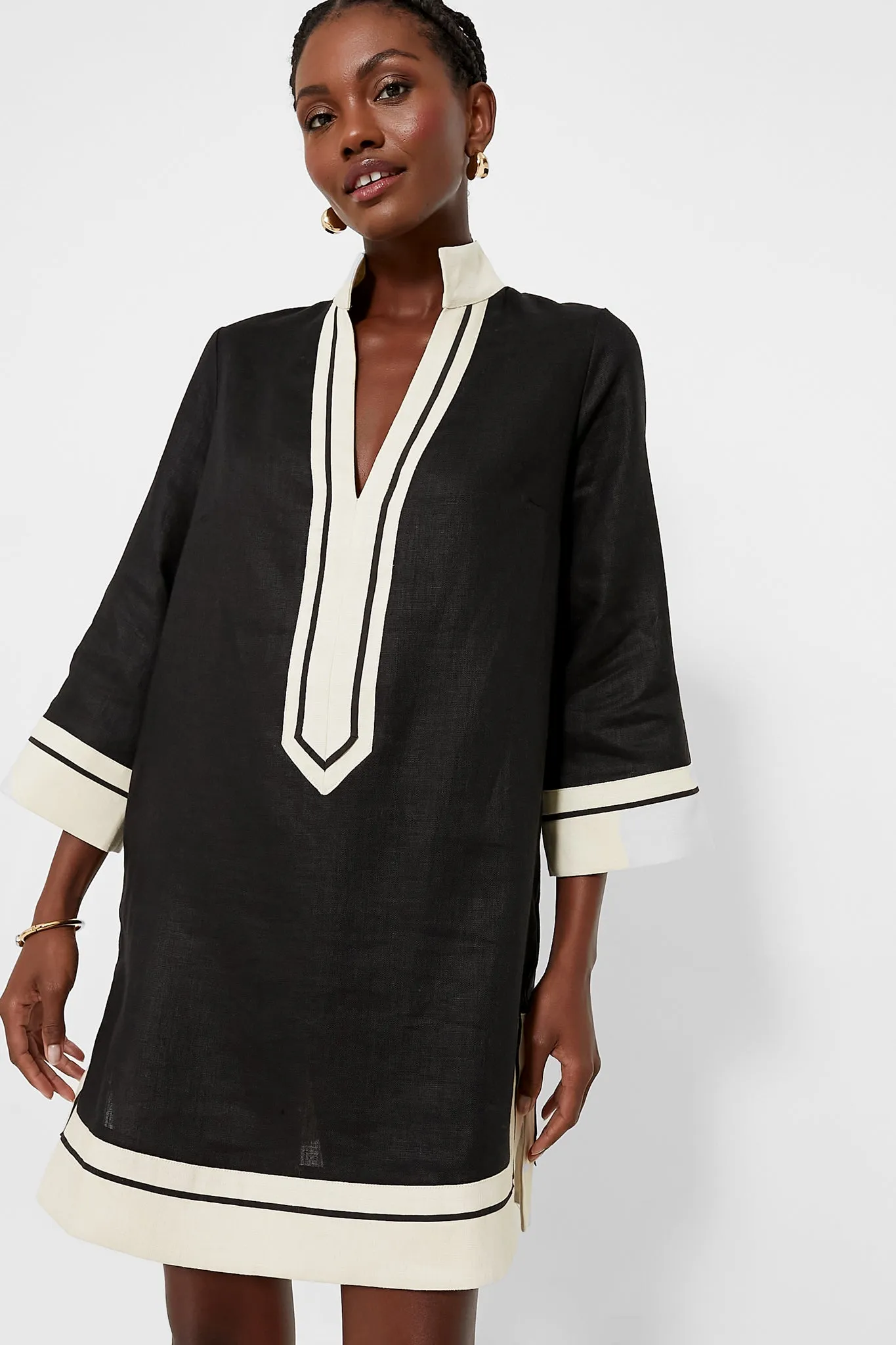 Black and Tan Collins Caftan