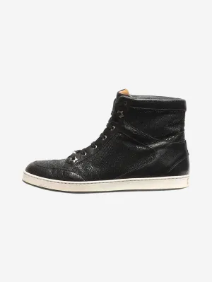 Black sparkly high-top trainers - size EU 37.5