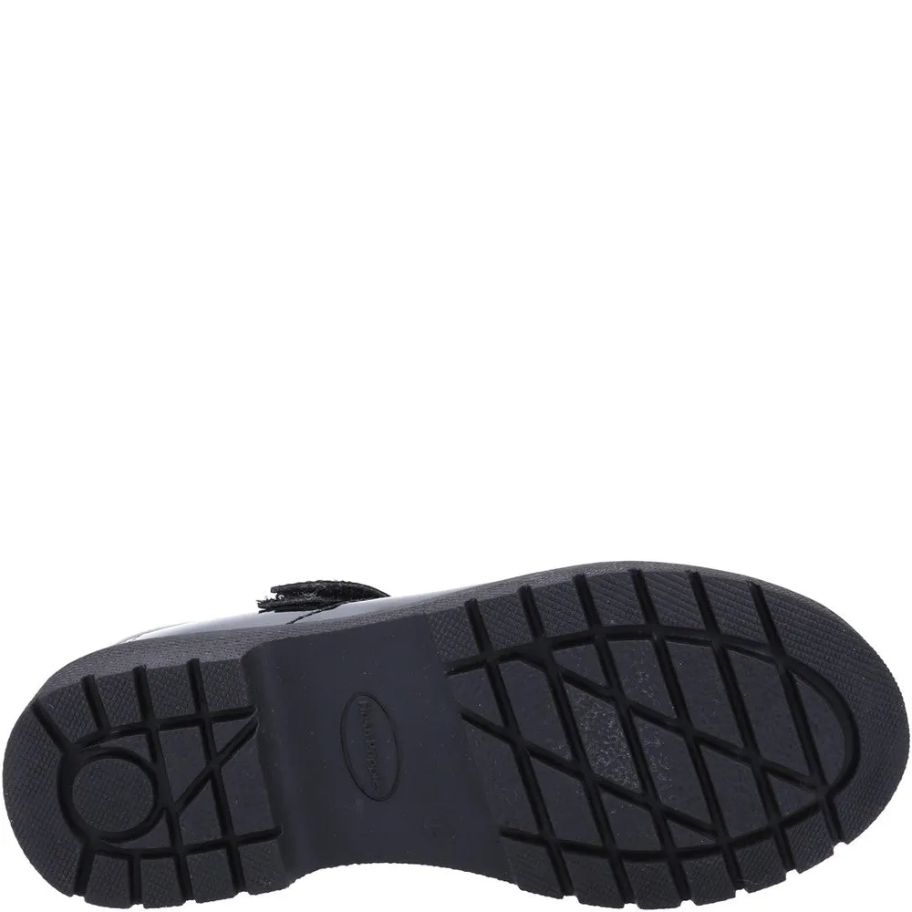 Black Tally Junior Patent School Shoes