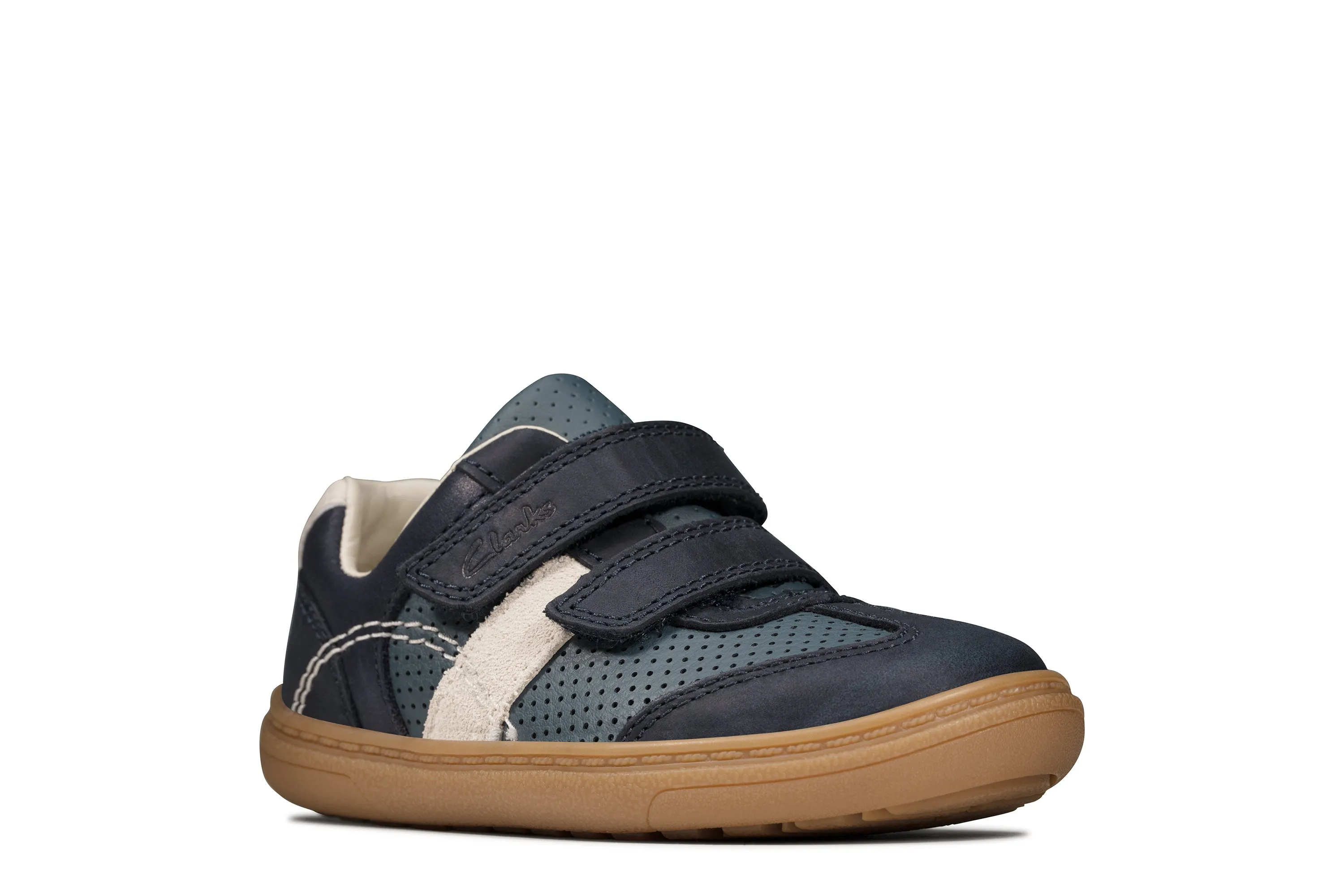 Clarks Flash Metra T Navy Leather