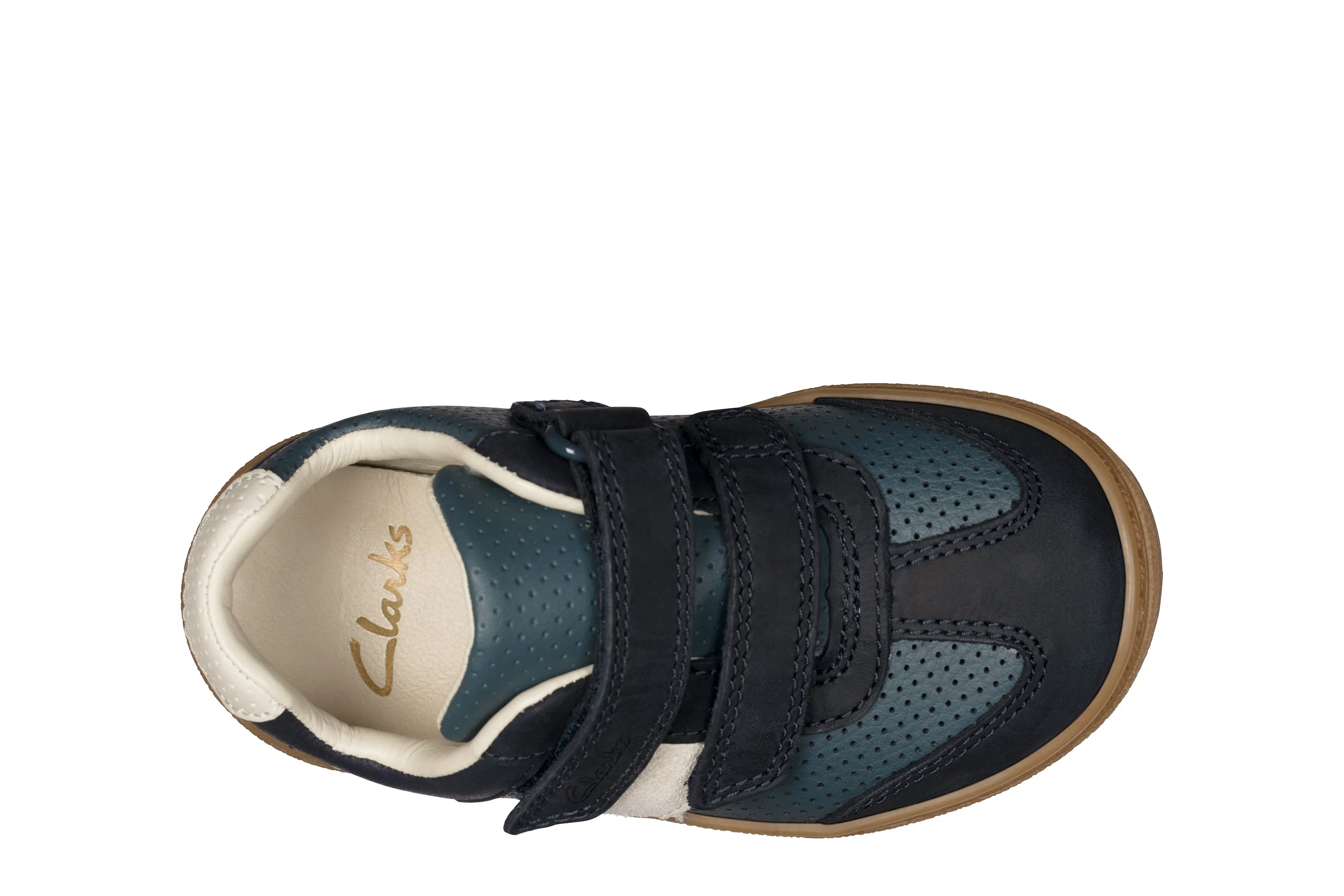 Clarks Flash Metra T Navy Leather