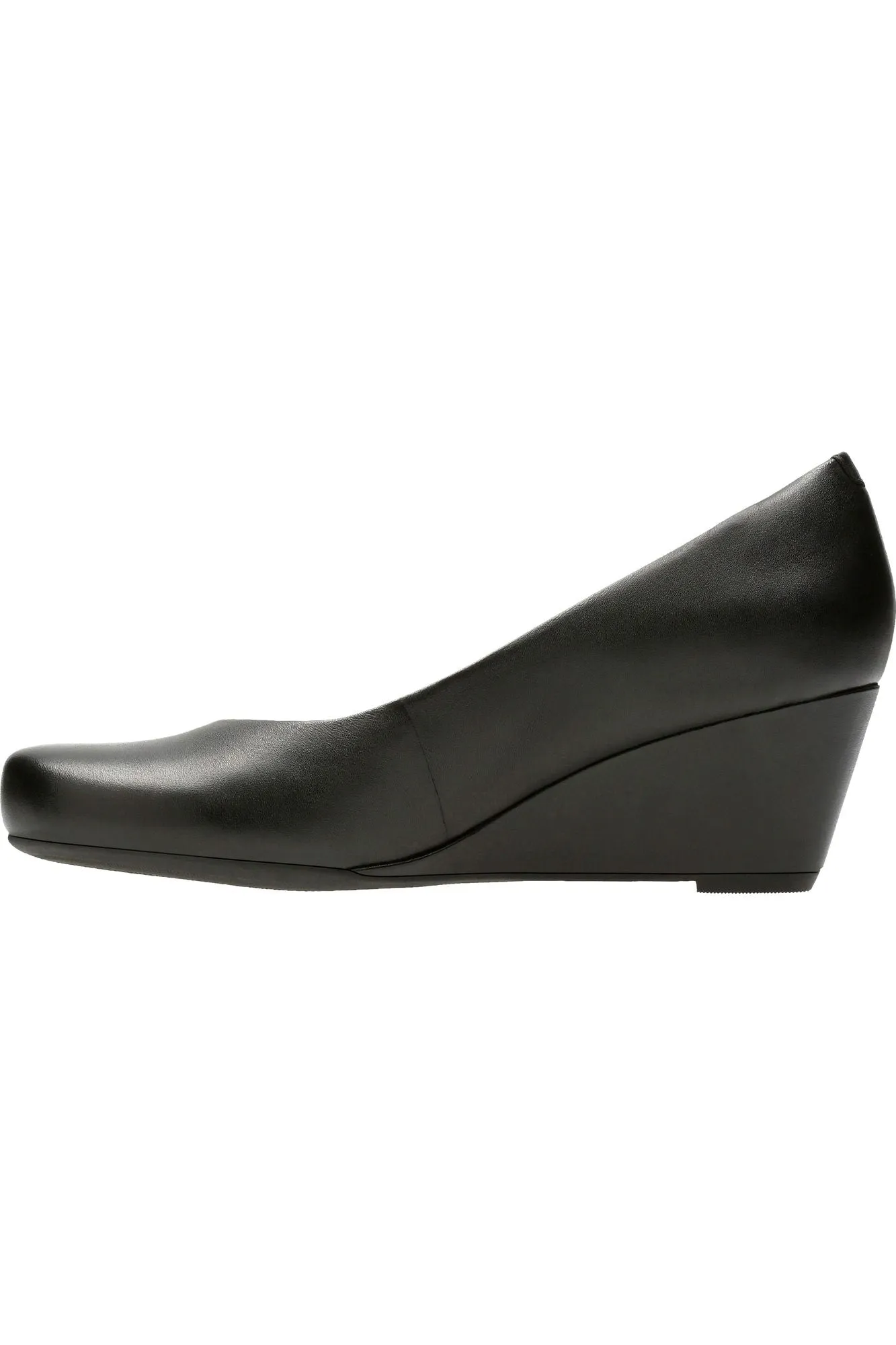 Clarks Flores Tulip in Black leather