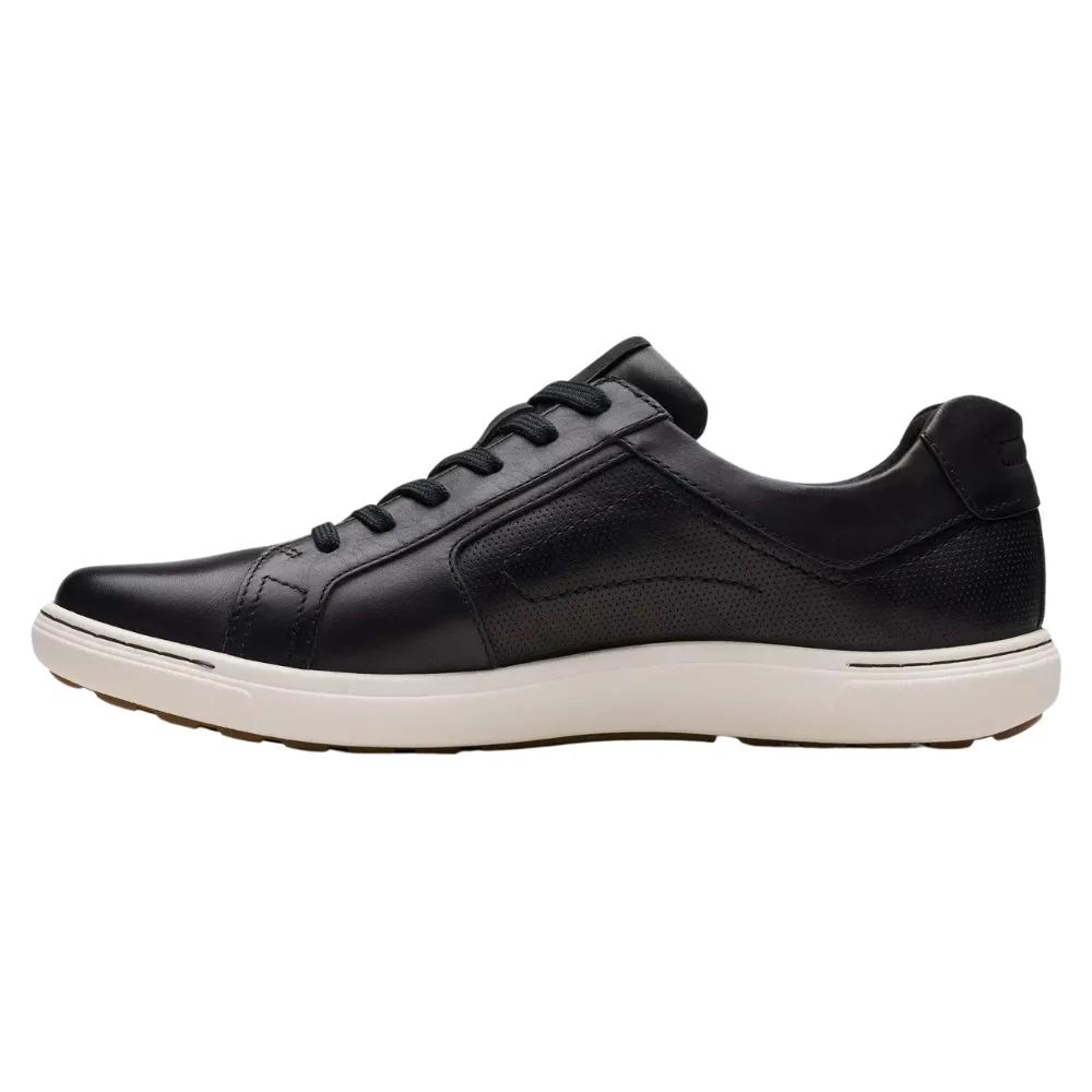 Clarks Mapstone Lace Black Leather Shoe (Men's)