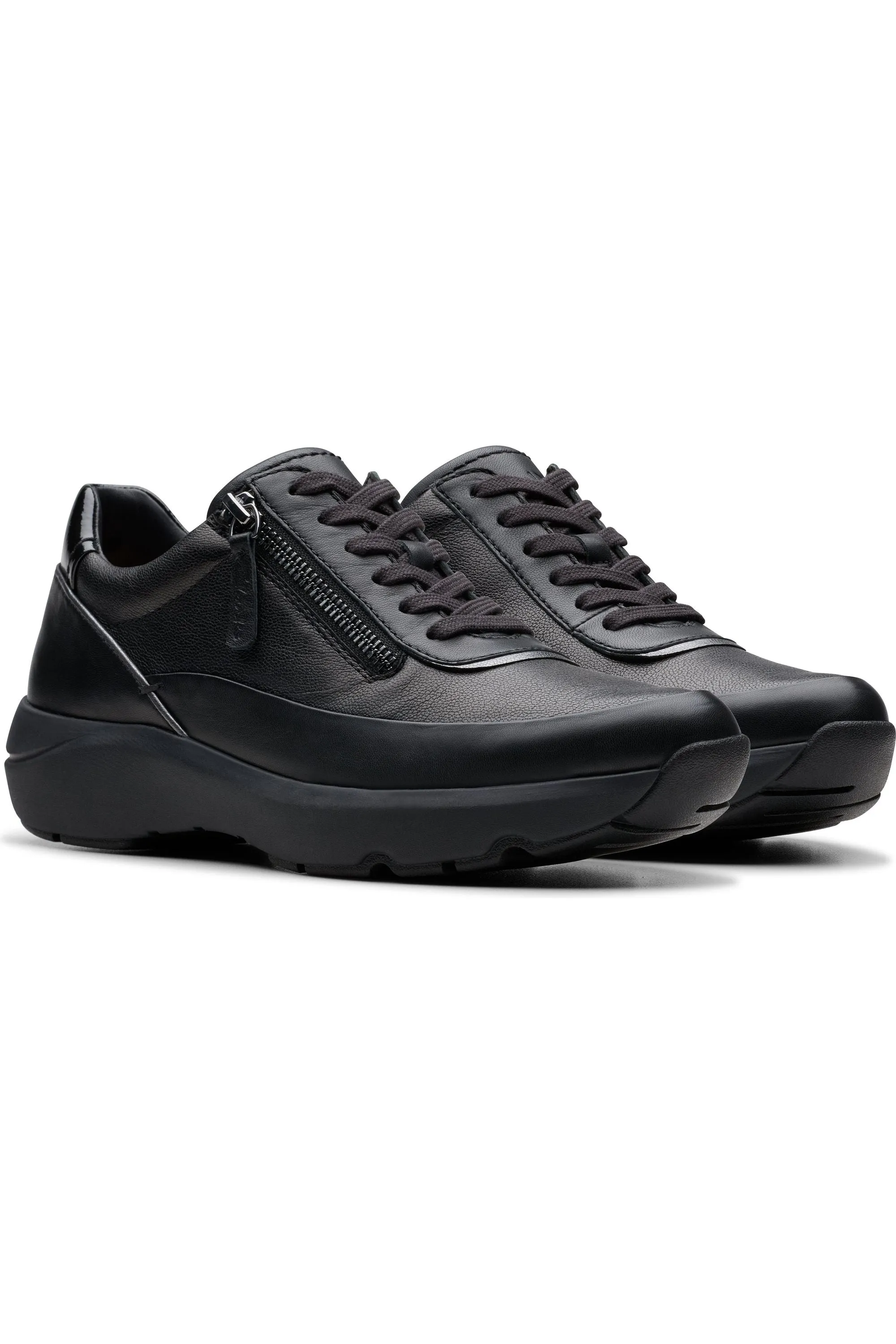 Clarks Tivoli Zip in Black Combi (All Black)