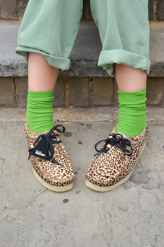 Clarks Wallabee in Leopard Print