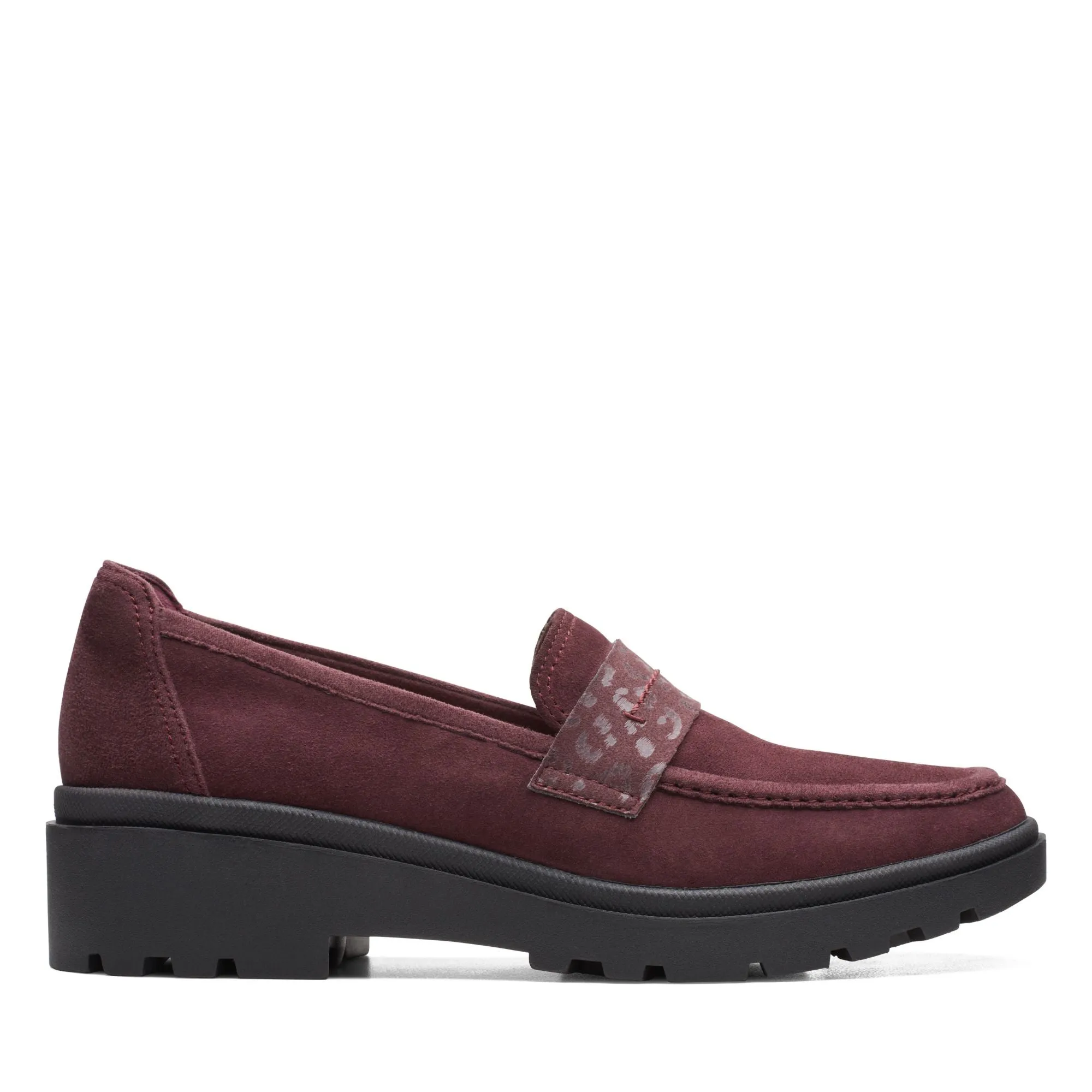 Clarks Women's Calla Ease Burgundy Suede 26169473