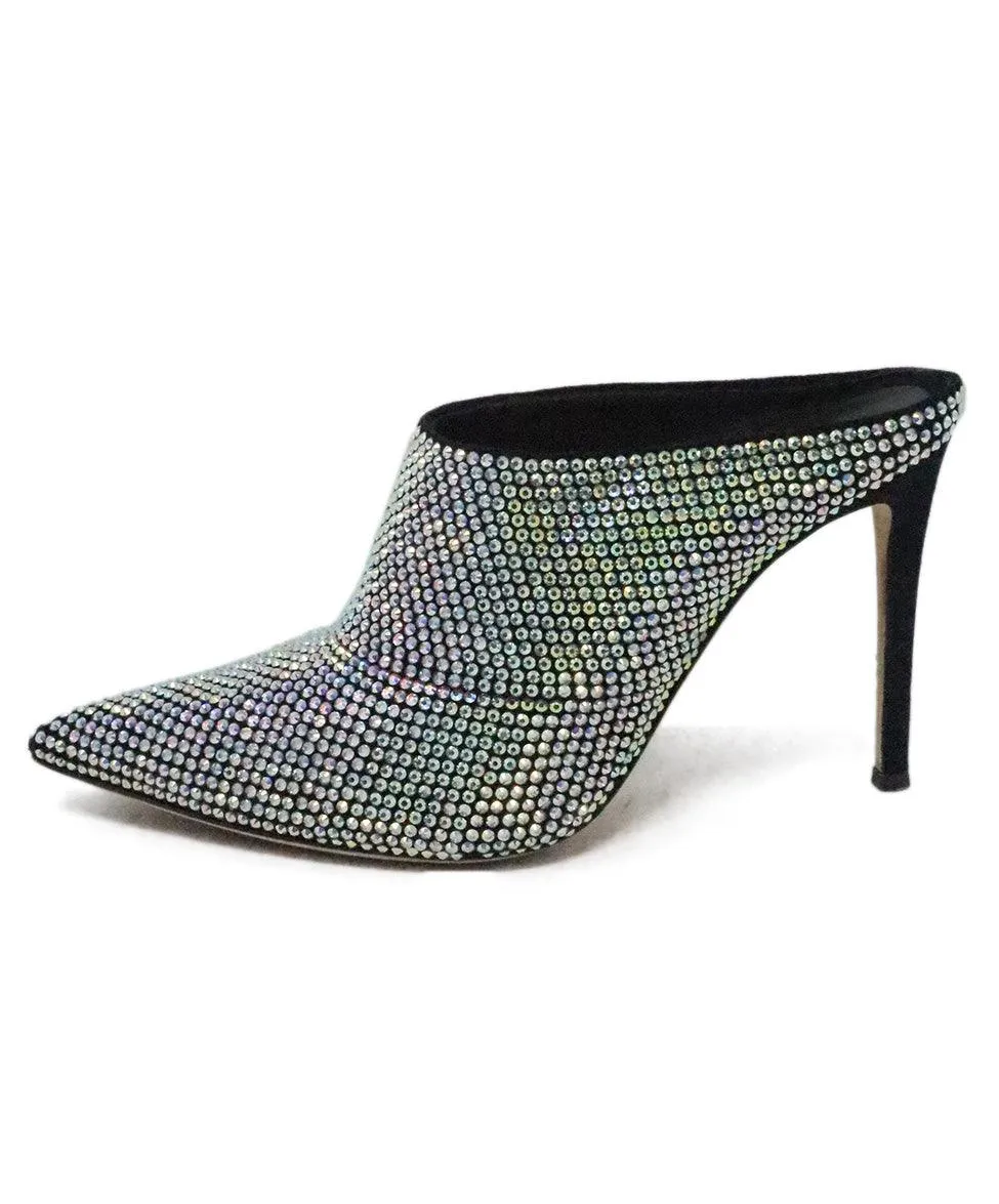 Giuseppe Zanotti Iridescent Rhinestone Mules sz 6.5