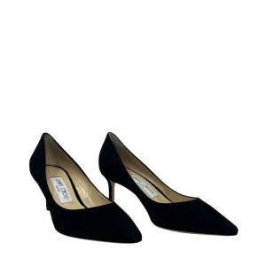 Jimmy Choo Black Suede Romy 60 - Size 37