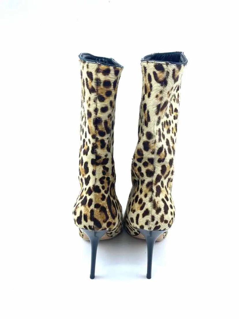 JIMMY CHOO Cheetah Print Ankle Boot | 8