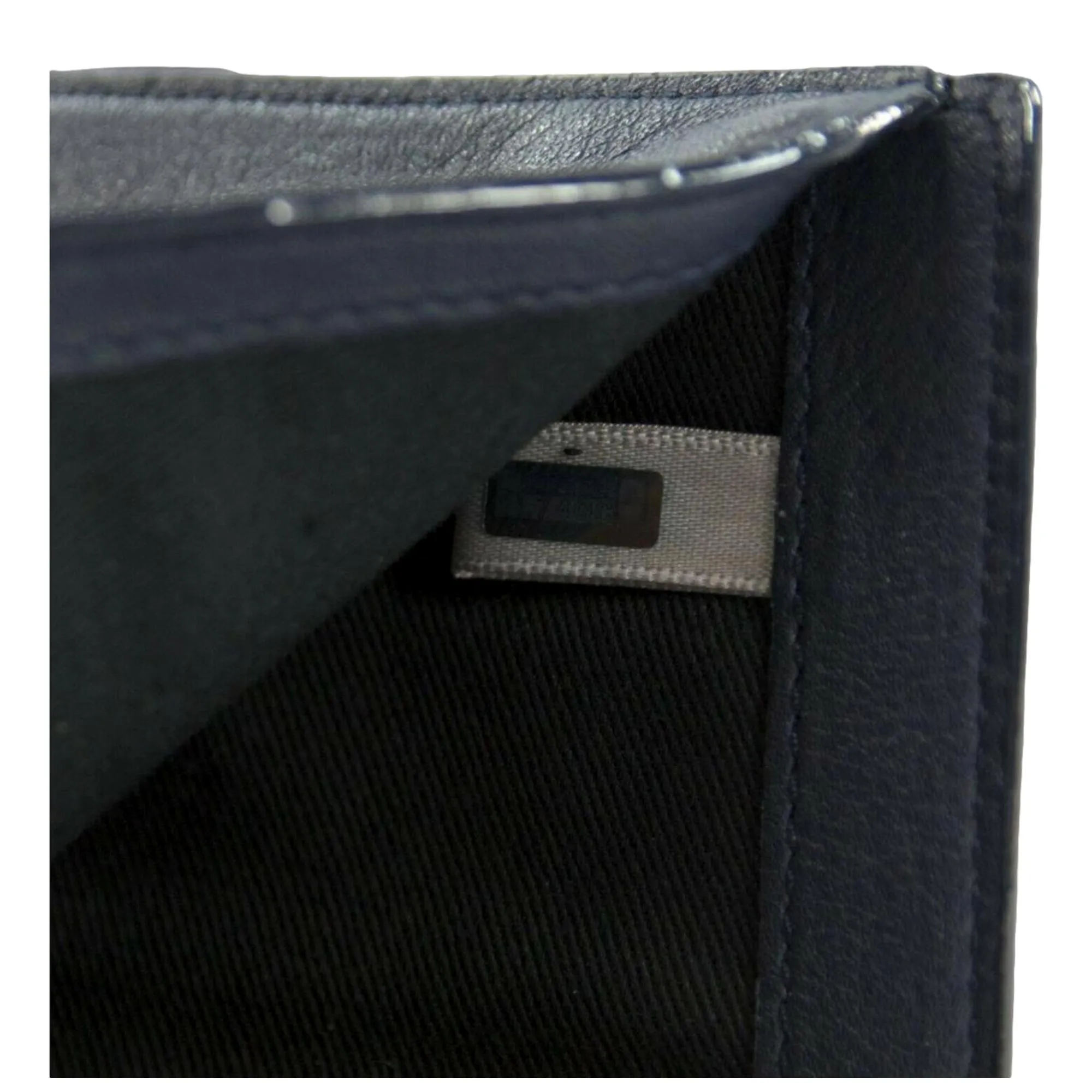 Jimmy Choo Cheri Dark Blue Leather Trifold Walllet