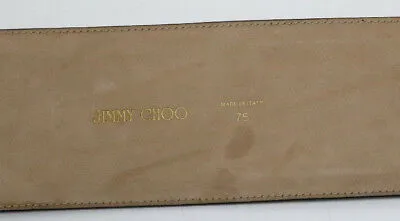 Jimmy Choo Corset Style Animal Print Belt Size 75