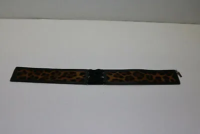 Jimmy Choo Corset Style Animal Print Belt Size 75