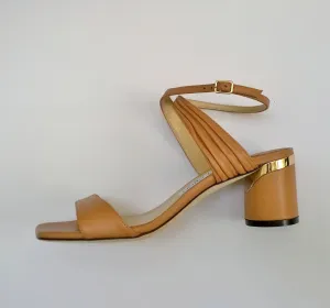 Jimmy Choo Jago 60 Ankle Strap Sandals in Caramel Brown Zsa