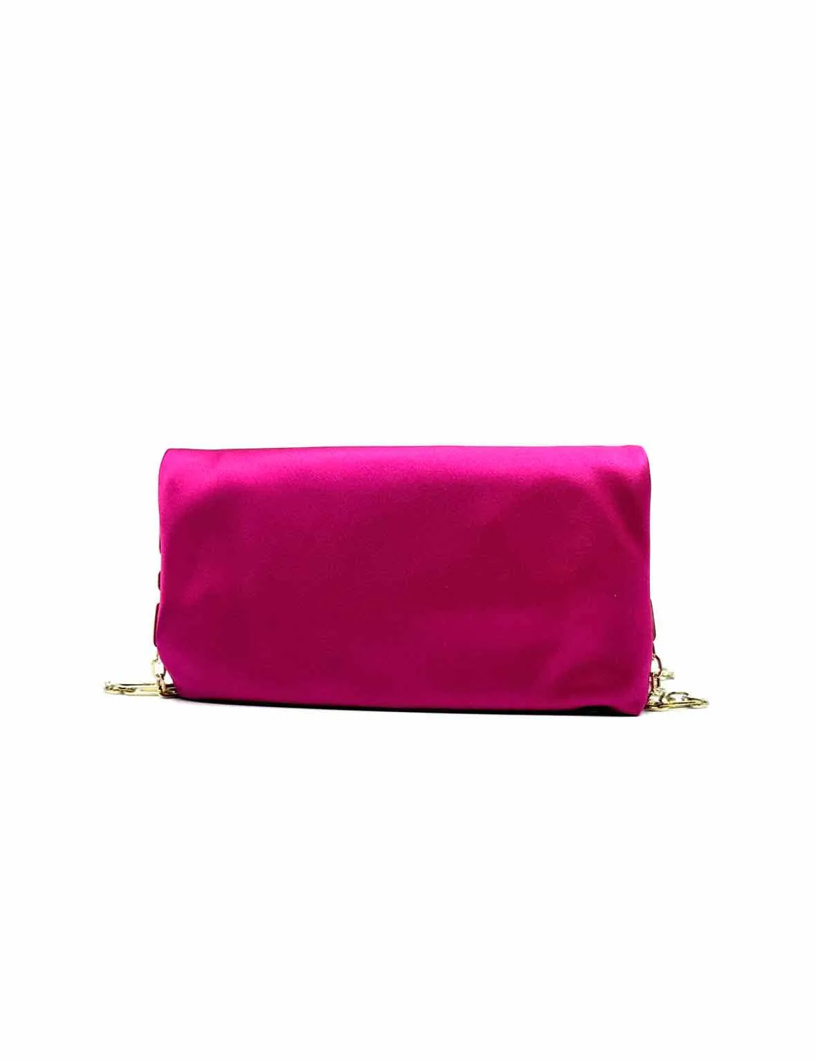 JIMMY CHOO Pink Satin Evening Bag