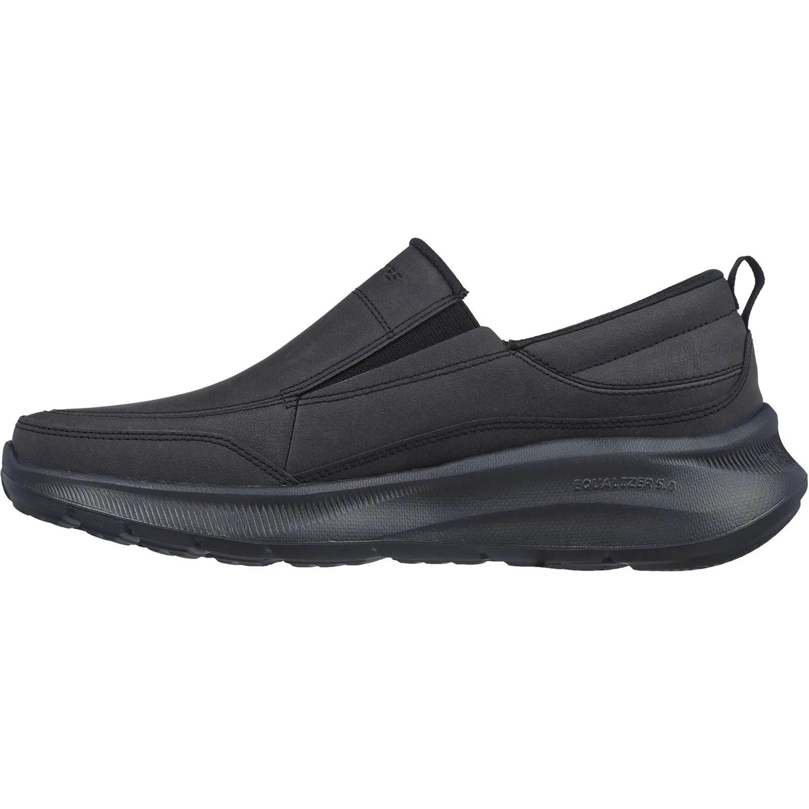 Men's Wide Fit Skechers 232517 Equalizer 5.0 Harvey Trainers - Black