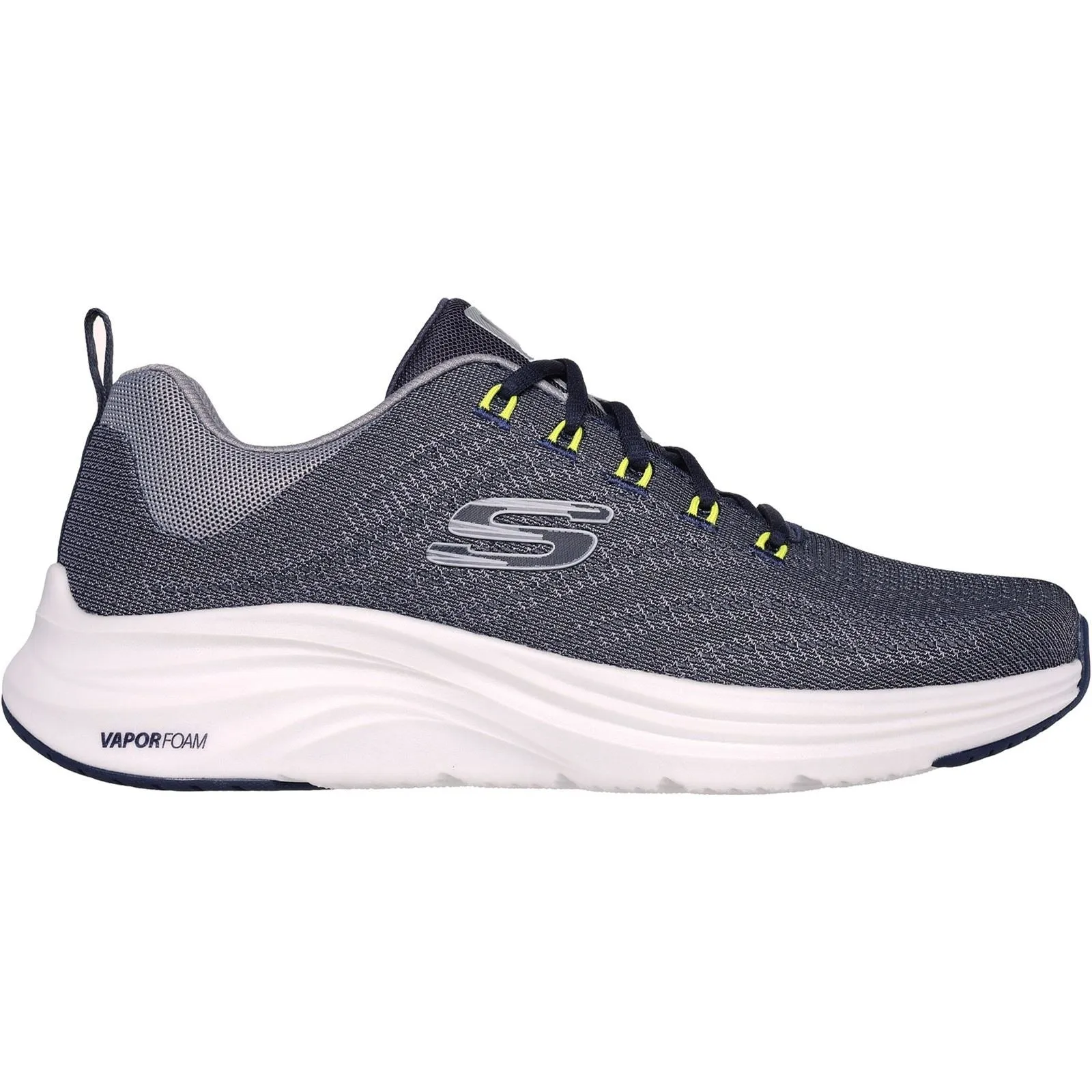 Men's Wide Fit Skechers 232626 Vapor Foam Varien Sneakers - Navy/Grey