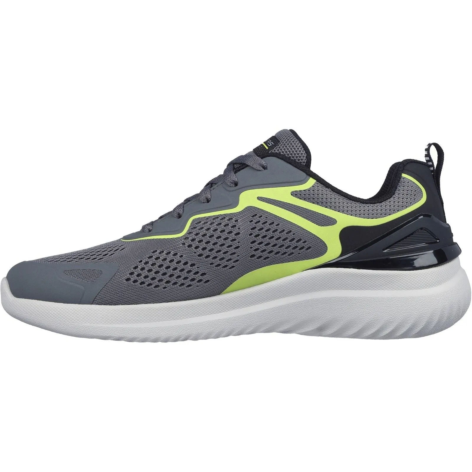 Men's Wide Fit Skechers 232674 2.0 - Andal Trainers - Charcoal/Lime