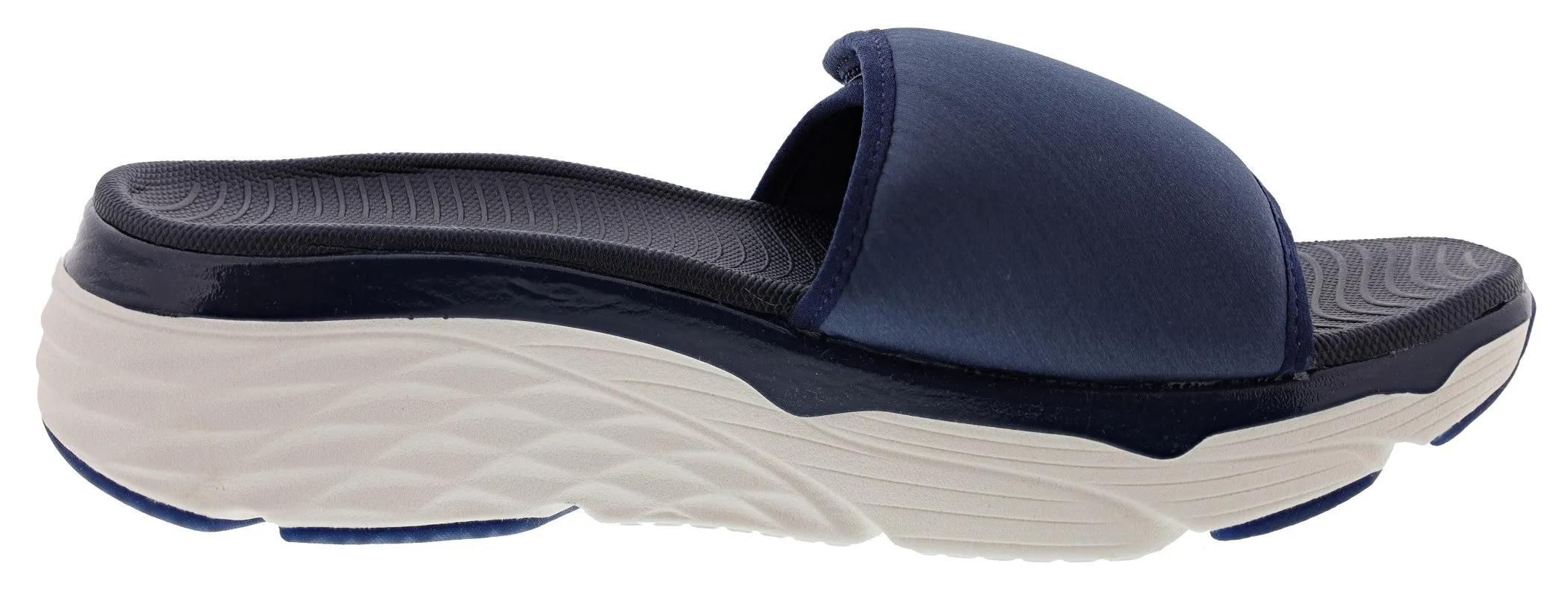 Skechers Women's Max Cushioning Adjustable Strap Slip On Exclusive Sandal