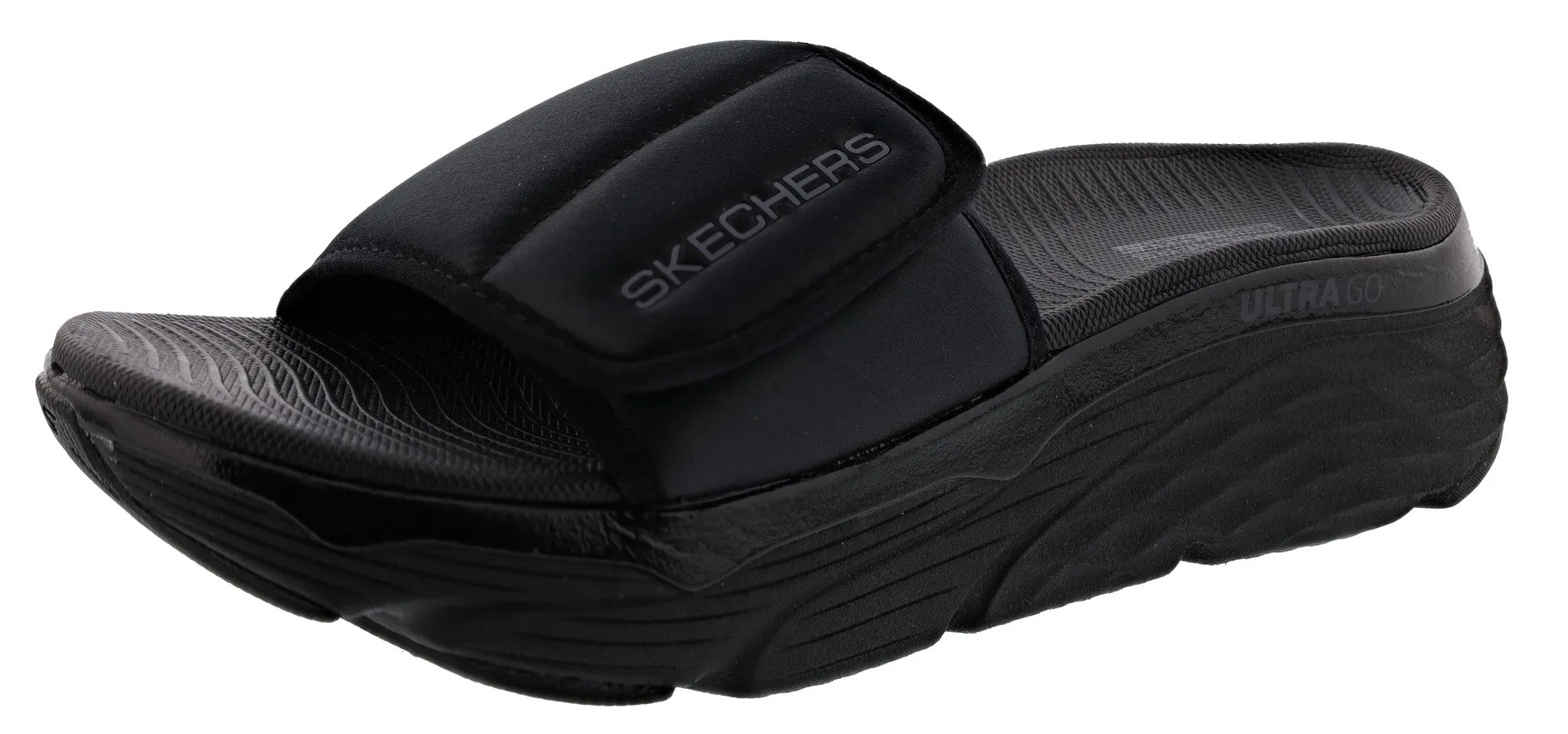 Skechers Women's Max Cushioning Adjustable Strap Slip On Exclusive Sandal