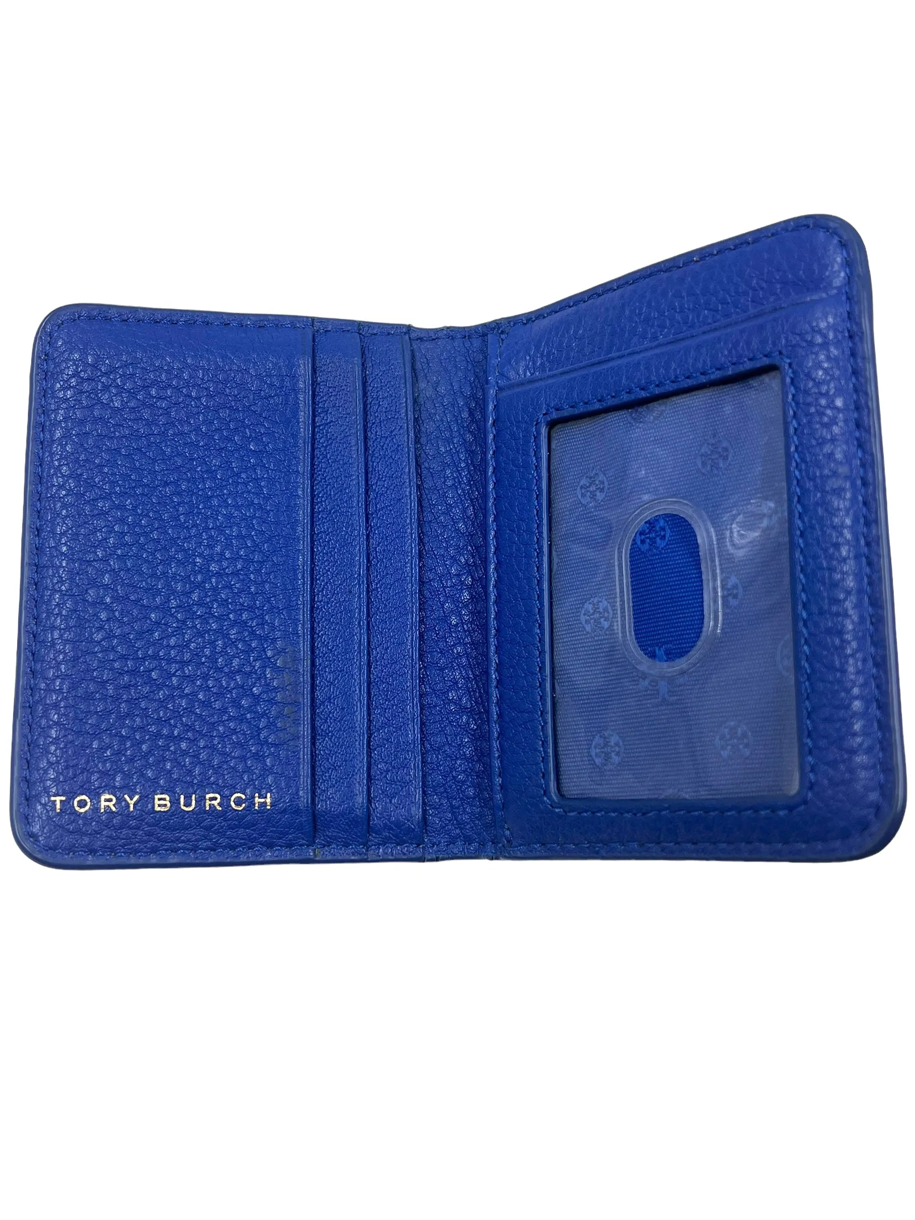 Tory Burch Blue Leather Cardholder