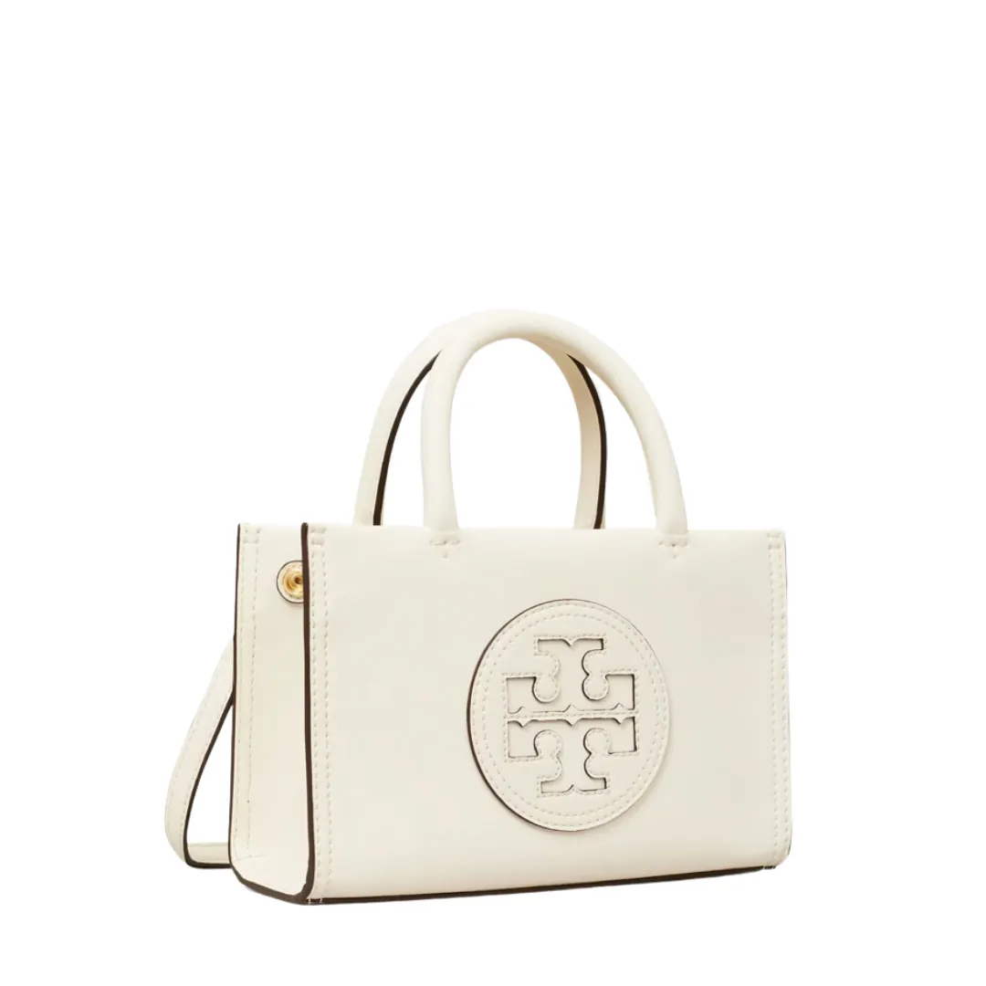 Tory Burch Ella Bio Mini Tote- Warm White