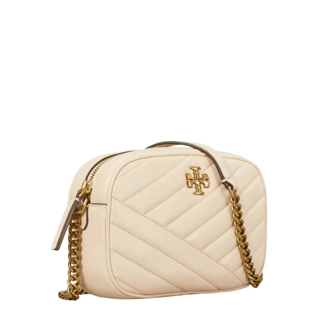 Tory Burch Kira Chevron Camera Bag- New Cream