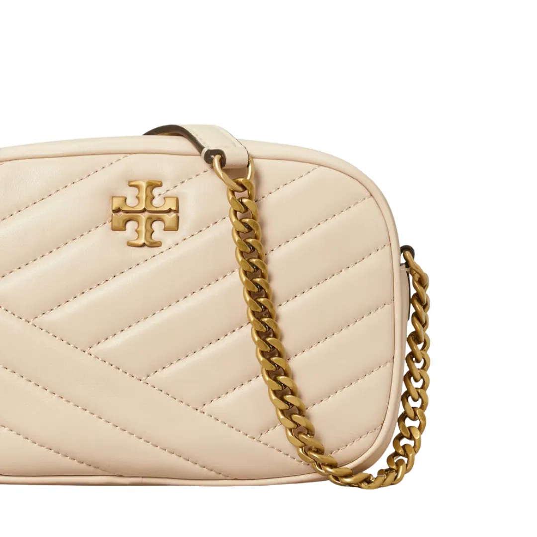 Tory Burch Kira Chevron Camera Bag- New Cream