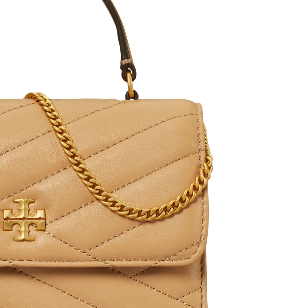 Tory Burch Kira Chevron Mini Top Handle Chain Wallet