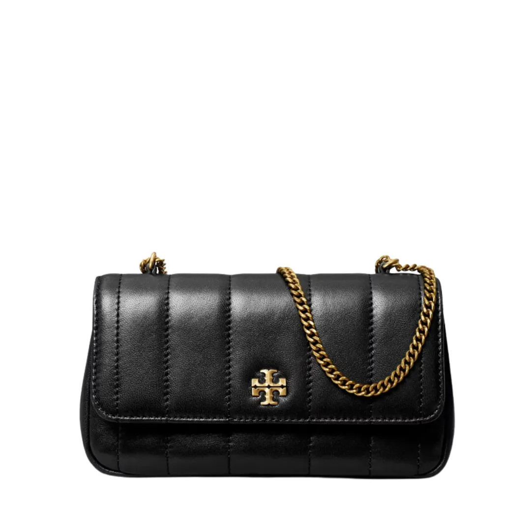 Tory Burch Kira Mini Flap Bag- Black