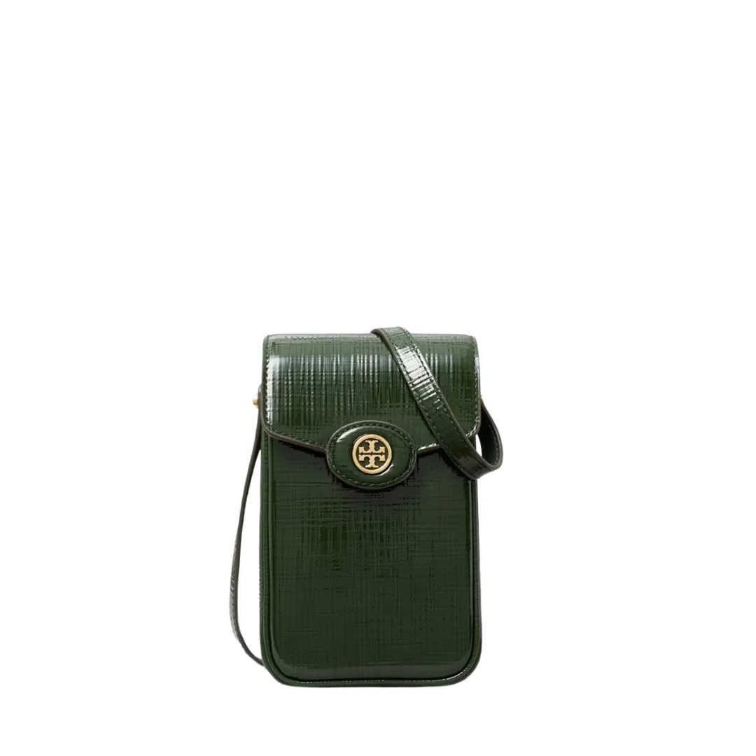 Tory Burch Robinson Crosshatched Phone Crossbody