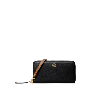 Tory Burch Robinson Pebbled Continental Wallet