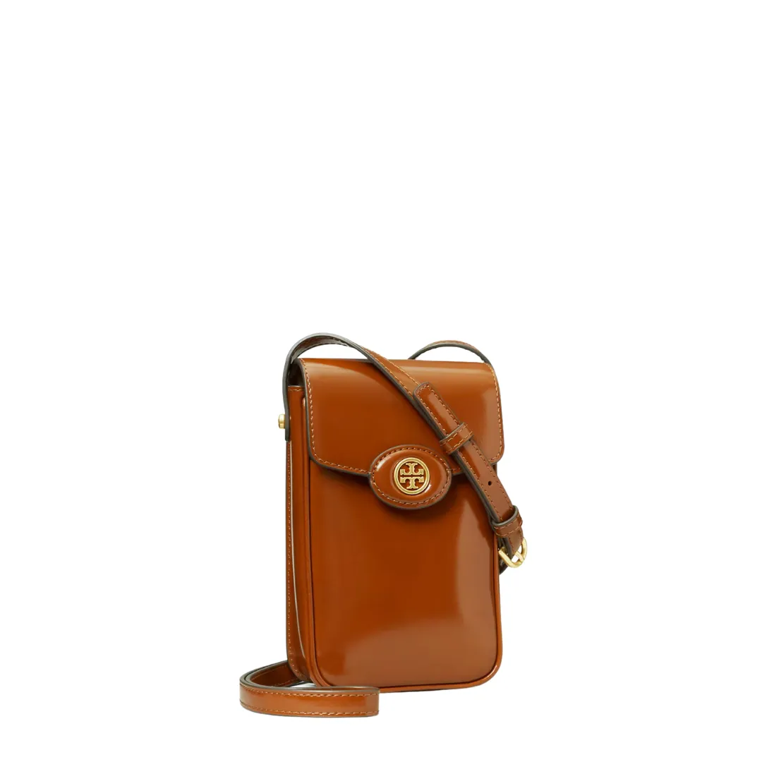 Tory Burch Robinson Spazzolato Phone Crossbody