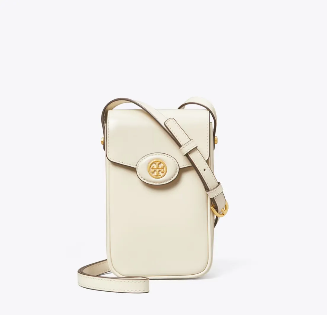 Tory Burch Robinson Spazzolato Phone Crossbody