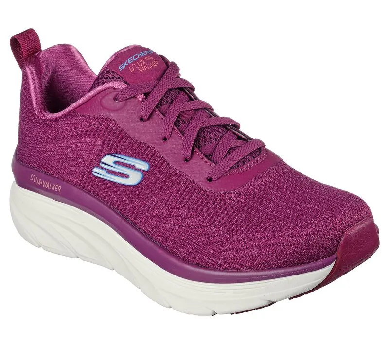 Women's Wide Fit Skechers 149815 Daily Beauty D'lux Vegan Walker Trainers